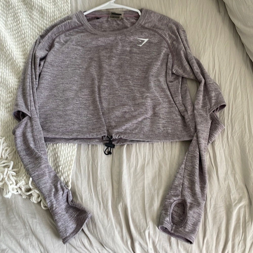 Gymshark workout long sleeve top size M